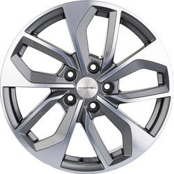 Khomen Wheels 7x17/5x112 ET46 D66,6 KHW1703 (A4) Gray-FP Khomen Wheels 7x17/5x112 ET46 D66,6 KHW1703 (A4) Gray-FP