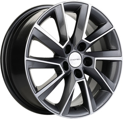 Khomen Wheels 6x16/5x105 ET39 D56,6 KHW1604 (Aveo) Gray-FP Khomen Wheels 6x16/5x105 ET39 D56,6 KHW1604 (Aveo) Gray-FP