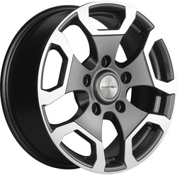 Khomen Wheels 6,5x17/5x139,7 ET35 D98,5 KHW1725 (Niva 4x4) Gray-FP Khomen Wheels 6,5x17/5x139,7 ET35 D98,5 KHW1725 (Niva 4x4) Gray-FP