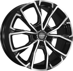 Khomen Wheels 7,5x19/5x114,3 ET45 D66,1 KHW1907 (Nissan X-Trail) Black-FP Khomen Wheels 7,5x19/5x114,3 ET45 D66,1 KHW1907 (Nissan X-Trail) Black-FP