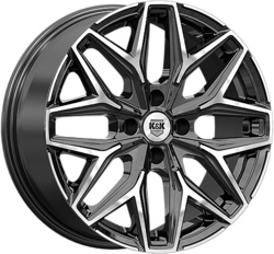 K&K 7x17/5x110 ET32 D65,1 Ариус (КС1187) Алмаз черный K&K 7x17/5x110 ET32 D65,1 Ариус (КС1187) Алмаз черный
