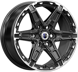 K&K 8x18/6x139,7 ET50 D95,1 Дистрикт (КС1159) черный бриллиант K&K 8x18/6x139,7 ET50 D95,1 Дистрикт (КС1159) черный бриллиант
