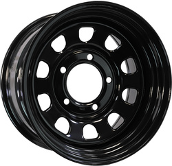 ZEPP 4x4 9x17/5x165,1 ET0 D121 Dodge Ram 2500/3500, Hummer H1/H2 Semicircle Gloss Black (LTM)