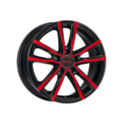 MAK 7x17/5x114,3 ET40 D76 Milano Black Red Face