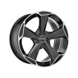 OZ 9x21/5x112 ET50 D79 Aspen HLT Matt Black + Diamond Cut