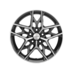 Khomen Wheels 7x17/5x114,3 ET45 D60,1 KHW1709 (Changan/Geely/Lexus/Toyota) Black-FP