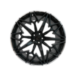 Khomen Wheels 10x22/5x112 ET30 D66,6 ZEUS 2202 (X5/X6/X7/Cullinan) Black matt MR