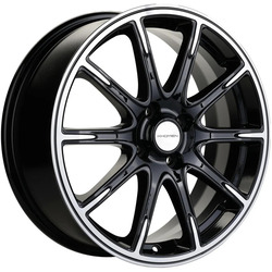 Khomen Wheels 6,5x17/4x100 ET43 D60,1 KHW1707 (Lada Vesta Cross) Black-FP