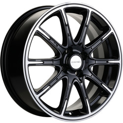 Khomen Wheels 6,5x17/4x100 ET50 D60,1 KHW1707 (Lada Vesta) Black-FP