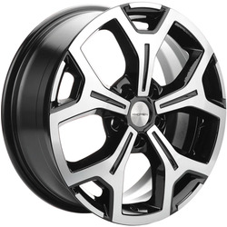 Khomen Wheels 6,5x17/5x120 ET60 D65,1 KHW1710(2) (VW Multivan) Black-FP