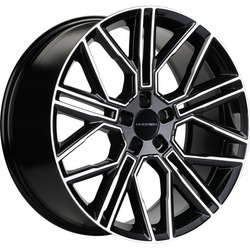 Khomen Wheels 9,5x21/5x112 ET36 D66,6 KHW2101 (E-tron) Black-FP