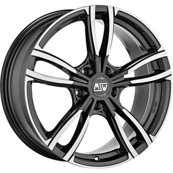MSW 8x18/5x112 ET42 D73 73 Gloss Dark Grey Full Polished