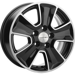 Khomen Wheels 6,5x16/5x114,3 ET43 D67,1 KHW1601 (Huyndai/Kia) Black-FP