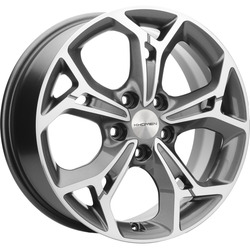 Khomen Wheels 7x17/5x108 ET50 D63,35 KHW1702 (Ford C-Max) Gray-FP
