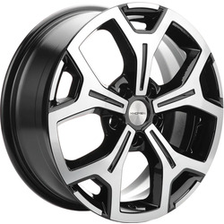 Khomen Wheels 6,5x17/5x114,3 ET37 D66,5 KHW1710 (Jolion) Black-FP