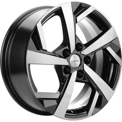 Khomen Wheels 7x17/5x110 ET45 D67,1 KHW1712 (DFM580) Black-FP