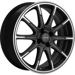 Khomen Wheels 6,5x17/4x100 ET41 D60,1 KHW1707 (XRay) Black-FP matt