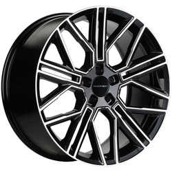 Khomen Wheels 9,5x21/5x114,3 ET40 D64,1 KHW2101 (Tesla) Black-FP