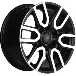 Khomen Wheels 8x17/6x139,7 ET25 D106,1 KHW1723 (LC Prado/Lexus GX) Black-FP