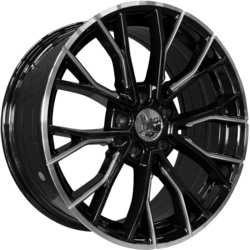PDW 8x18/5x120 ET33 D72,56 5438 Gloss Black Machine Edge and Milled Spoke (PDW)