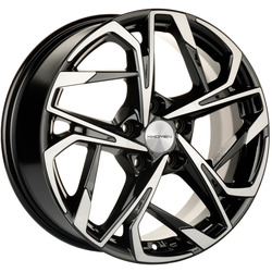 Khomen Wheels 7x17/5x114,3 ET45 D60,1 KHW1716 (Changan/Geely/Lexus/Toyota) Black-FP