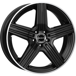 MAK 9x18/5x112 ET50 D66,6 Lewis Gloss Black Mirror Ring