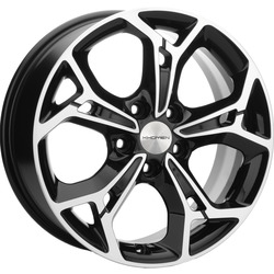 Khomen Wheels 7x17/5x110 ET45 D67,1 KHW1702 (DFM580) Black-FP