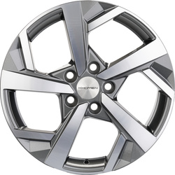 Khomen Wheels 7x17/5x112 ET43 D57,1 KHW1712 (Karoq/Octavia/Passat/Tiguan) Gray-FP