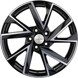 Khomen Wheels 7x17/5x114,3 ET45 D60,1 KHW1714 (Changan/Geely/Lexus/Toyota) Black-FP