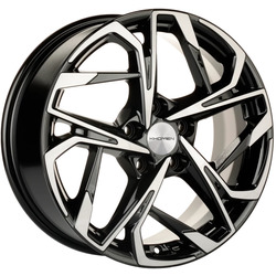 Khomen Wheels 7x17/5x114,3 ET45 D60,1 KHW1716 (Changan/Geely/Lexus/Toyota) Black-FP