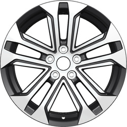 Khomen Wheels 7x18/5x112 ET43 D57,1 KHW1803 (Kodiaq/Tiguan) Black-FP