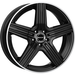 MAK 9x18/5x112 ET30 D66,6 Lewis Gloss Black Mirror Ring