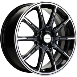Khomen Wheels 6,5x17/4x100 ET43 D60,1 KHW1707 (Lada Vesta Cross) Black-FP