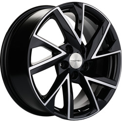 Khomen Wheels 7x17/5x110 ET45 D67,1 KHW1714 (DFM580) Black-FP