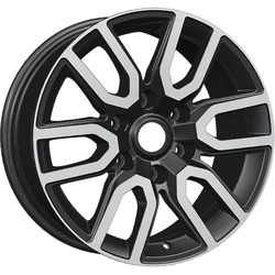 Khomen Wheels 8x17/6x139,7 ET45 D93,1 KHW1723 (Mazda BT50) Black-FP