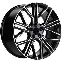 Khomen Wheels 9,5x21/5x114,3 ET40 D64,1 KHW2101 (Tesla) Black-FP